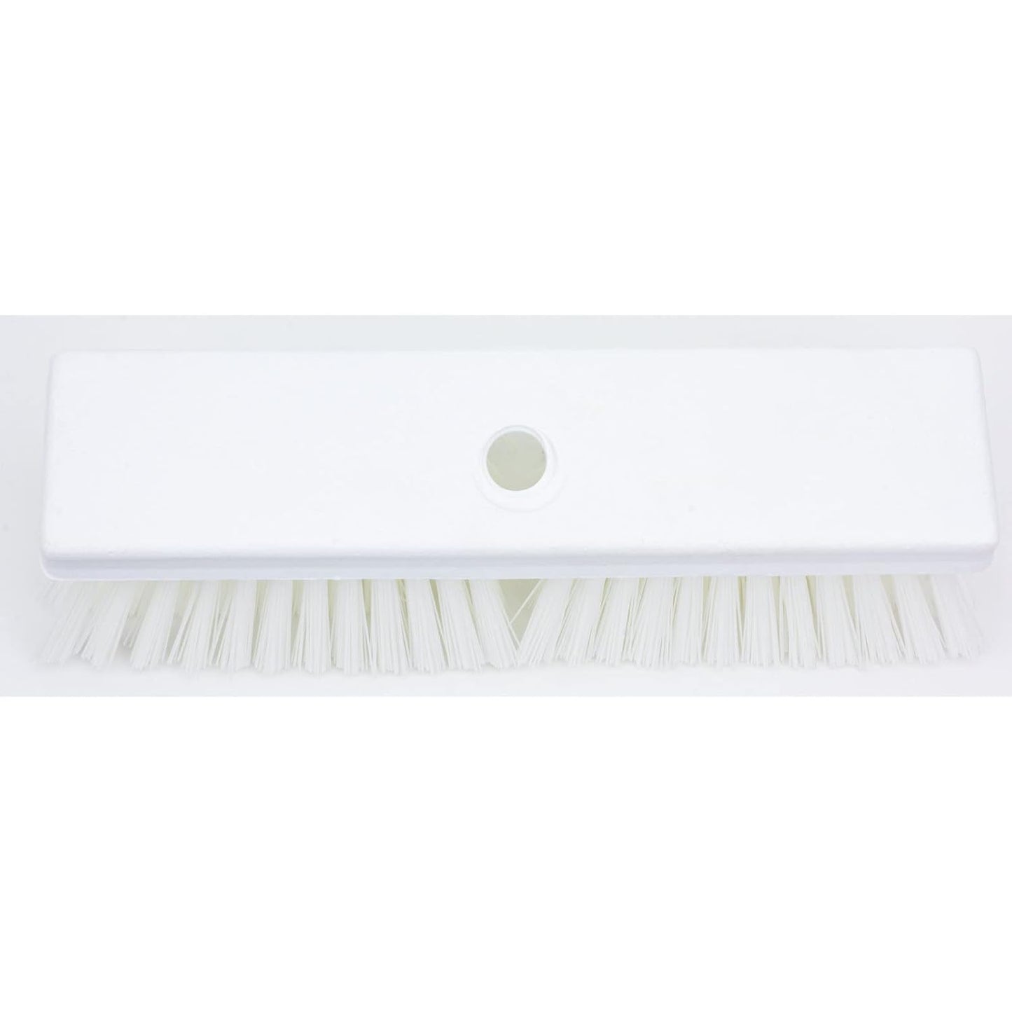 SPARTA Plastic Floor Scrub Brush, Brush Head Only, Deck Brush with ACME Standard Thread Fitting for Deck, Industrial Kitchens, and Hospitals, 10 Inches, Yellow