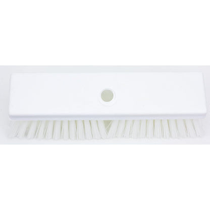 SPARTA Plastic Floor Scrub Brush, Brush Head Only, Deck Brush with ACME Standard Thread Fitting for Deck, Industrial Kitchens, and Hospitals, 10 Inches, Yellow