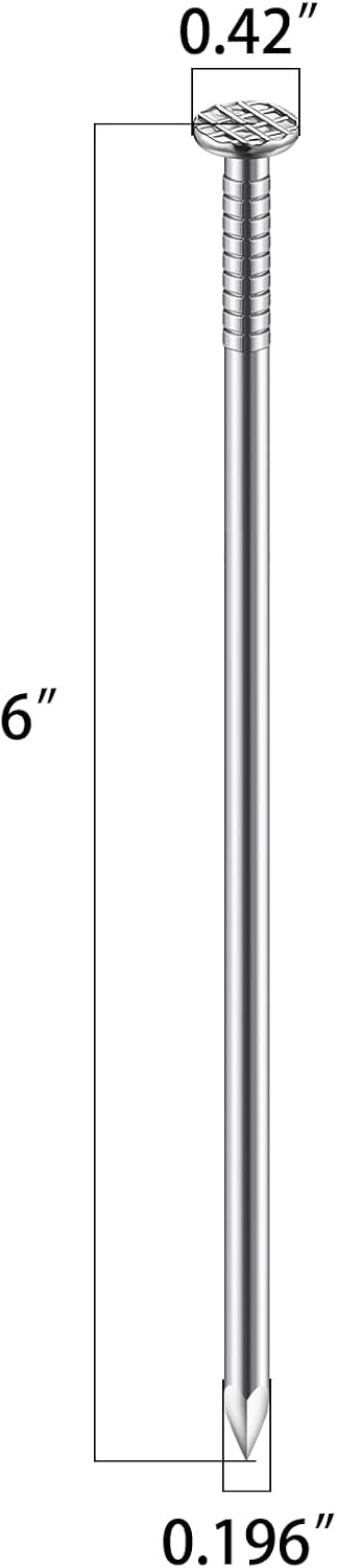 Wensilon 430pcs Stainless Steel 304 Nails Kit, Hanging Nails Kit, Wall Nails Kit, Dowels Kit, Long Nails Kit