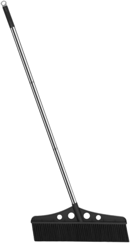 ORFOFE Heavy Duty Outdoor Broom with Handle Detachable Garden Sweeper for Patios Decks and Garages Ergonomic Grip Stainless Steel Construction Versatile for Various