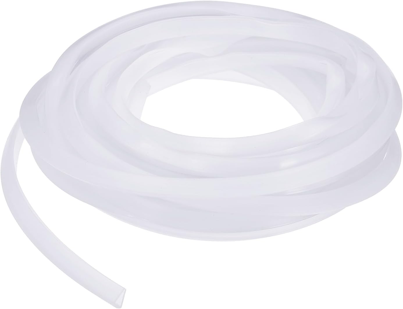 YOKIVE Clear Rubber U Channel Edge Trim, Silicone Door Seal Strip 3/16" Slot Fit for 5/32"-7/32" Edge | Metal Edge Guard Protector Great for Plywood, Glass, Sheet Metal (10-Feet)