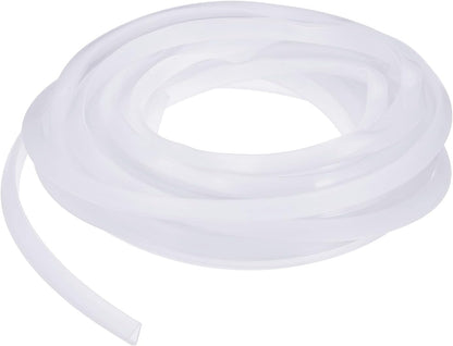 YOKIVE Clear Rubber U Channel Edge Trim, Silicone Door Seal Strip 3/16" Slot Fit for 5/32"-7/32" Edge | Metal Edge Guard Protector Great for Plywood, Glass, Sheet Metal (10-Feet)