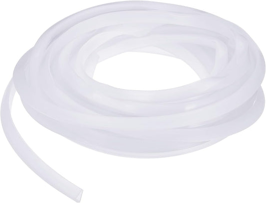 YOKIVE Clear Rubber U Channel Edge Trim, Silicone Door Seal Strip 3/16" Slot Fit for 5/32"-7/32" Edge | Metal Edge Guard Protector Great for Plywood, Glass, Sheet Metal (10-Feet)
