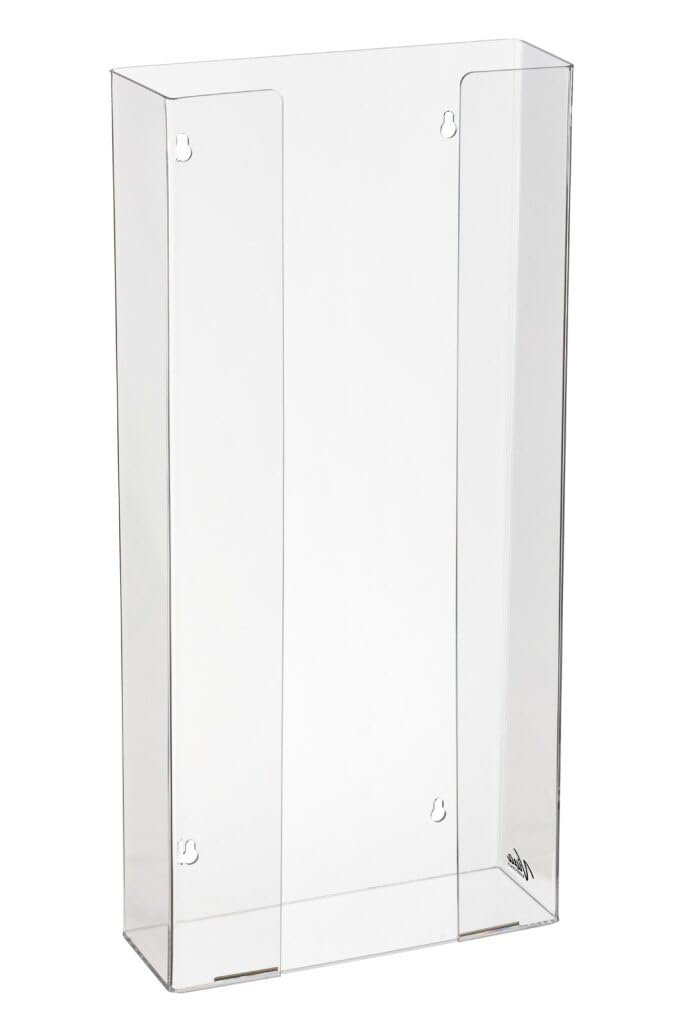 AdirMed VivaEssentials Double Glove Box Holder, Wall Mount or Free Standing Black Acrylic Glove Holder