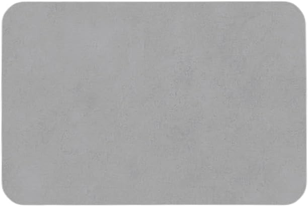 TYUU Bath Mat, Bathroom Rugs Non Slip Washable Thin Absorbent Quick Dry Bath Mat Fits Under Door Bathroom Floor Mat Perfect for Bath, Shower, or Sink 16"x24" Dark Grey