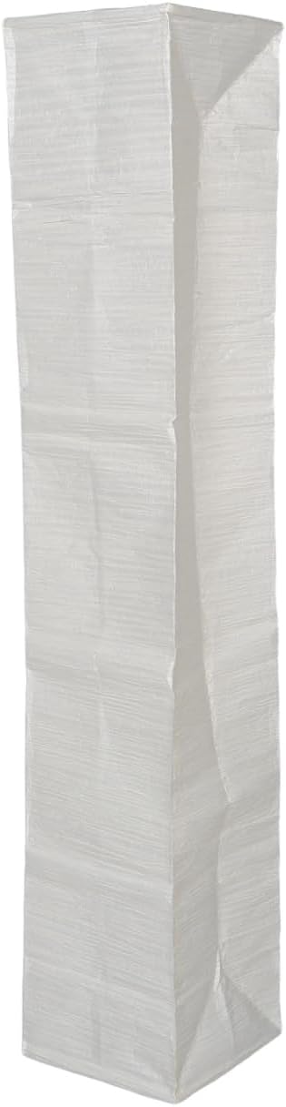 IMIKEYA Japanese Paper Floor Lamp Shade, Foldable Rice Paper Lampshade Cover Replacement, Soft Light Standing Lamp Shade for Modern Minimalist Living Room, Bedroom, Office Decor