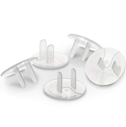 Permaplug Safety Outlet Plug Covers 25-Pack, Clear – Childproof, Tamper-Resistant Plug Protectors and Outlet Covers for Baby Safety, Durable and Easy to Install Electrical Outlet Covers
