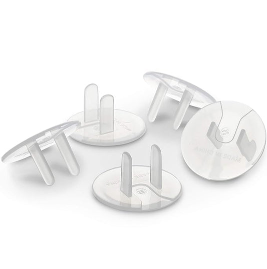 Permaplug Safety Outlet Plug Covers 25-Pack, Clear – Childproof, Tamper-Resistant Plug Protectors and Outlet Covers for Baby Safety, Durable and Easy to Install Electrical Outlet Covers