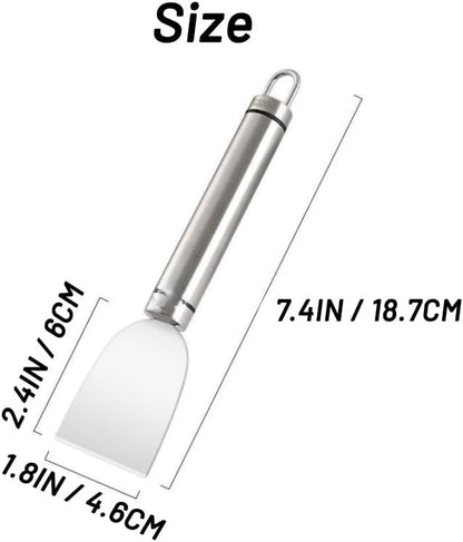 2 Pack Stove Scraper for Tough Case - Wide Using Stainless Steel Scraper for Stove BBQ Grill Kitchen - Scraper for Cleaning Stove Top, Cooktop, Oven, Glass Scraper