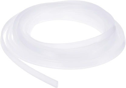 YOKIVE Clear Rubber U Channel Edge Trim, Silicone Door Seal Strip 3/16" Slot Fit for 5/32"-7/32" Edge | Metal Edge Guard Protector Great for Plywood, Glass, Sheet Metal (10-Feet)