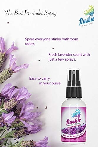 Flushie Pre-Toilet Spray Travel Size Toiletries Bathroom Spray for Toilet Deodorizer Traveling Essentials - Poop Odor Eliminator (Linen, 1oz 3pack)