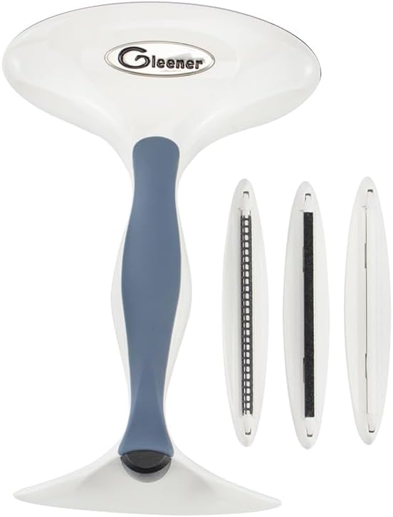 GLEENER Battery-Free 4-in-1 Fabric Shaver & Lint Brush | Ultimate Fuzz Remover | Adjustable Depiller Lint Remover for Clothing & Furniture (Slate Blue)