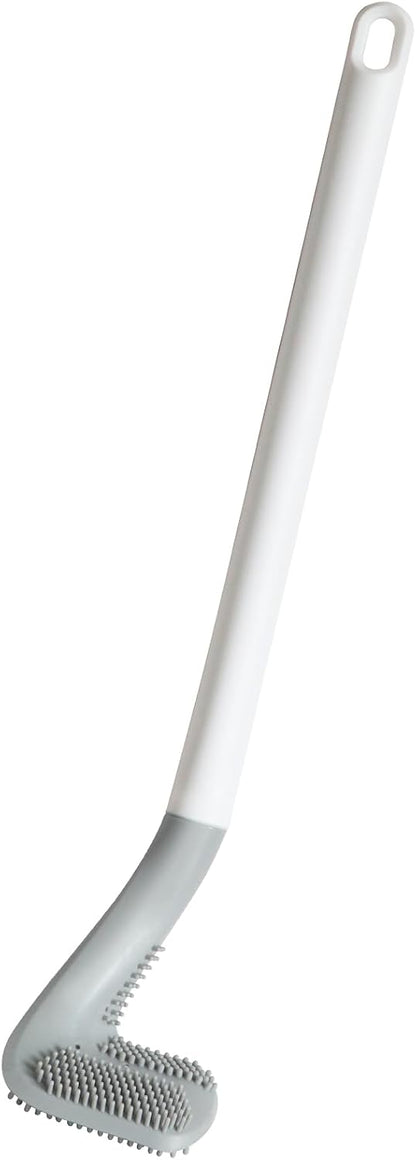 3 Pack Golf Toilet Brush, Flexible Long Handled Toilet Cleaning Brush, 360° No Dead Space Deep Toilet Cleaning Brush, Toilet Brush for Bathroom, with Hook (White + Blue + Grey)