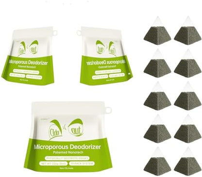 Activated Charcoal Odor Absorber 30 Pack (30 * 20g), Natural Air Purifying Bags, Refrigerator Deodorizer, Shoe & Closet Odor Eliminator, Reusable Non-Toxic Air Freshener for Home Car Basement