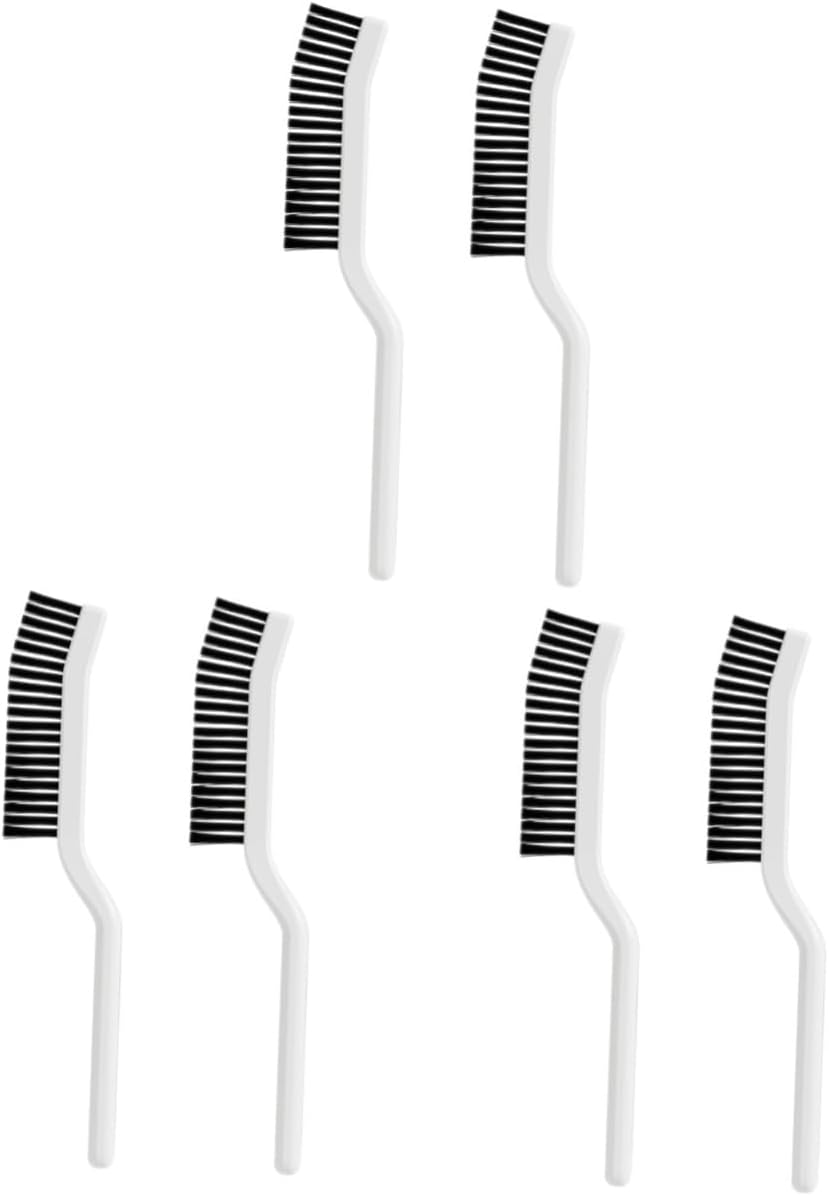 Amosfun 4pcs Hard Bristle Crevice Cleaning Brush 8.2" Gap Cleaning Tool for Kitchen Bathroom Window Tracks and Narrow Spaces