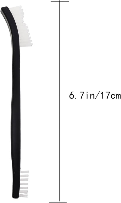 5PCS Dual Head Cleaning Brush Set Universal Gap Mini Stiff Bristle Thin Brushes for Kitchen Sinks Bathrooms Small Details Small Corners and Spaces Cleaning Plastic Stain Removal Tools