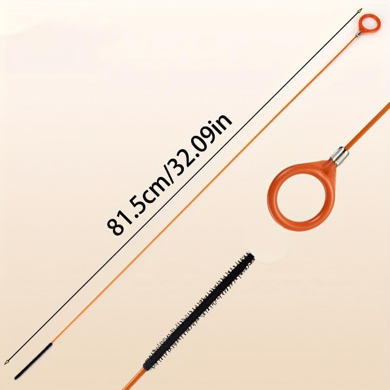 3pcs Extra Long 32.09 Inch Stainless Steel Drain Clog Remover Hook with Nylon Coating - Hair Removal Tool for Bathroom Sinks, Bathtubs, Shower Drains, Floor & Kitchen Drains