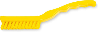 SPARTA Flo-Pac Grout Brush with Nylon Bristles, Scrubber with Handle for Bathroom and Kitchen Tile, 8", White