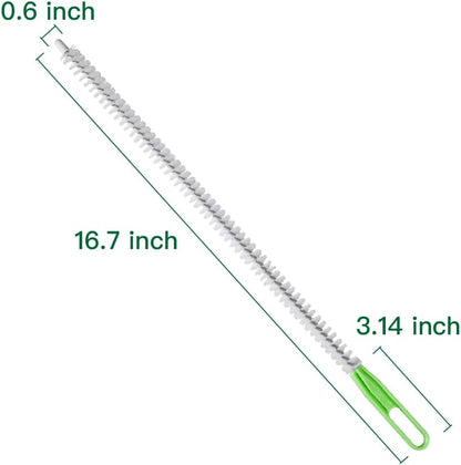 Upgraded Cleaning Brush Kit - 3-Piece Set, Flexible Drain Brush, Crevice Brush with Nie, Ideal for Kitchen, Bathroom, Toilet, Vent Scrubber