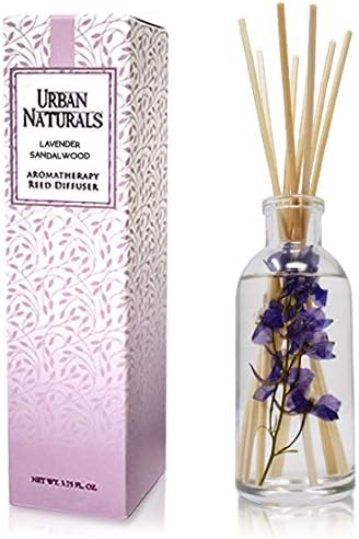 Urban Naturals Smoked Vanilla Reed Diffuser Set with Vanilla Bean, Sandalwood & Leather | Made in the USA - Colors A
