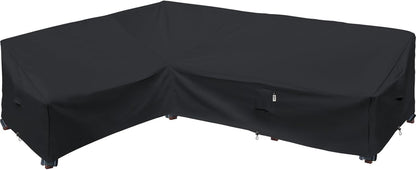 Patio Deck Box Cover, 63x30 Inch Fire Pit Covers with Straps and Handles, Waterproof Heavy Duty Outdoor Furniture Winter Cover for Keter, Suncast, Lifetime Container