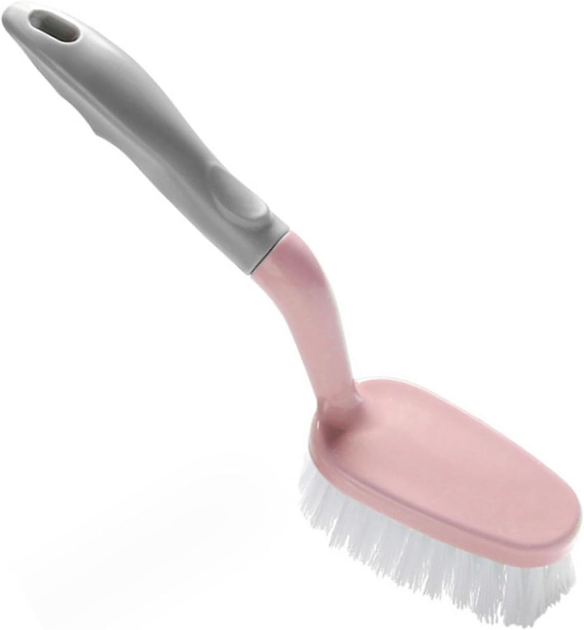 Tile Tub Scrubber Brush, Non Scratch Shower Scrubber Shower Cleaning Brush Long Handle Scrub Brush for Cleaning Bathtub Shower Bathroom, Pink