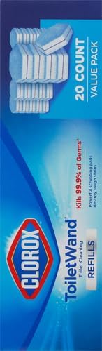 Clorox ToiletWand Toilet Cleaner Refills, Toilet brush, Original, 20 Count