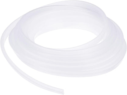 YOKIVE Clear Rubber U Channel Edge Trim, Silicone Door Seal Strip 3/16" Slot Fit for 5/32"-7/32" Edge | Metal Edge Guard Protector Great for Plywood, Glass, Sheet Metal (10-Feet)