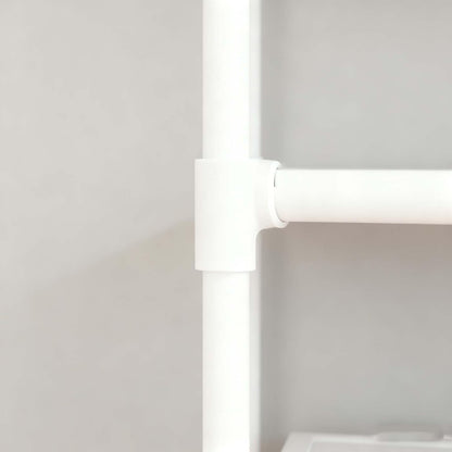 Over Washer Dryer Shelves - Heavy Duty Metal Storage, Freestanding Shelving for Laundry Room Bathroom Organizer(White)