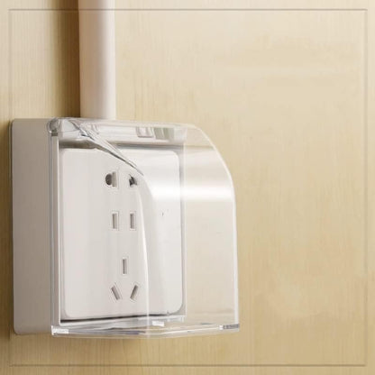Fielect Weatherproof In Use Outdoor Outlet Cover 86Type Clear Electrical Outlet Cover Box 5" x 8.4" x 1.9"