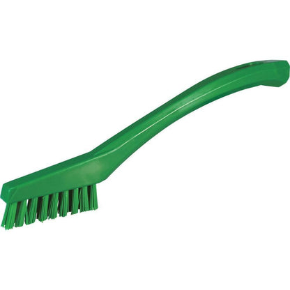 Vikan - 44016 Detail Brush, Multifunctional, Slip-Resistant Cleaning Tool, Extra Stiff Polypropylene & Polyester Bristle, 8 Inch, Yellow