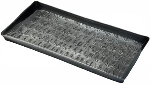 HF by LT Birch Forest Pattern Metal Boot Storage Tray, 30 x 13 inches, Antique Copper Finish