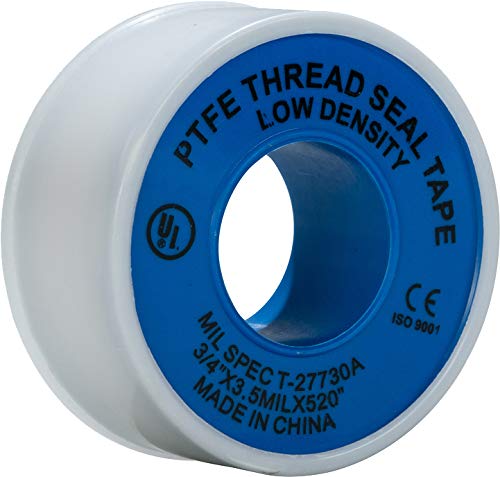 Weld-On 87720 Thread Seal Tape with PTFE, 1 inch by 520 inches, White