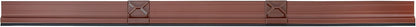 Aluminum Door Draft Stopper 36" Metal Sweep Bottom Seal Strip Noise Blocker with Rubber Sweep, Oil Bronze