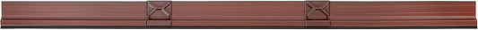 Aluminum Door Draft Stopper 36" Metal Sweep Bottom Seal Strip Noise Blocker with Rubber Sweep, Oil Bronze