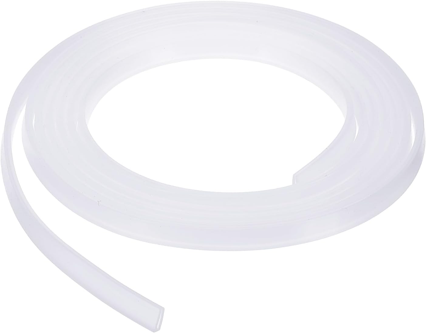 YOKIVE Clear Rubber U Channel Edge Trim, Silicone Door Seal Strip 3/16" Slot Fit for 5/32"-7/32" Edge | Metal Edge Guard Protector Great for Plywood, Glass, Sheet Metal (10-Feet)