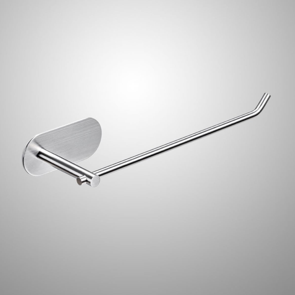 Homoyoyo Self-Adhesive Towel Rack 304 Stainless Steel Heavy-Duty Towel Bar for Kitchen Tools and Cleaning Rags, Silver Wall-Mounted Dish Cloth Holder