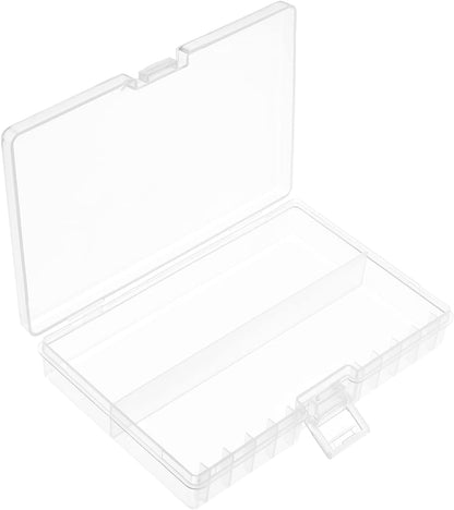 Fielect AAA/AA/C/D Battery Storage Case Holder Organizer Box Transparent