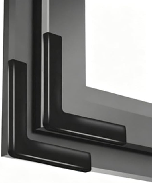 Clear PVC Corner Guards,L-Shaped Protective Bumpers for Tables,Transparent Windows,Doors Rubber Corners for Sharp Corners Transparent Anti-Collision Protectors(8 PCS)