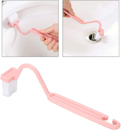 Long Handle Toilet Brush Household Deep Tool Bathroom Accessories Nordic V-Shaped Toilet Brush Curved Toilet Brushes for Bathroom for Under Rim
