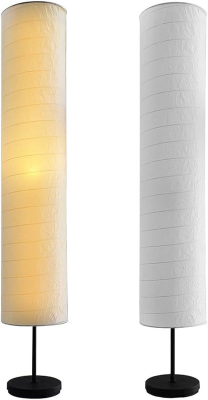 YY YEARCHY Floor Lamp Paper Lamp Japanese Standing Lamps with Rice Paper Shade for Bedroom Livingroom Slim