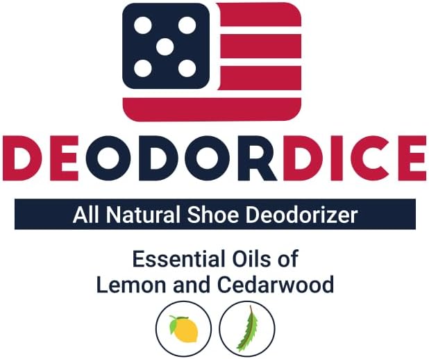 DeodorDice – Shoe Deodorizer – All Natural, Non Toxic Deodorizers, Sneaker Odor Eliminator Balls – Car Air Freshener With Zeolite For Shoes, Gym Bag, Locker, And Car – 6 Pack