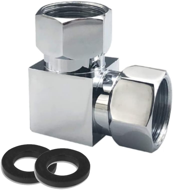 Water Diverter Fitting Adapter, Add-A-Tee G1/2" Hose Connector Adapter for Angle Valve adapter, Shower arms, Toliet Bidet Sprayer, Hose Pipe Fittings (3 Way T2)