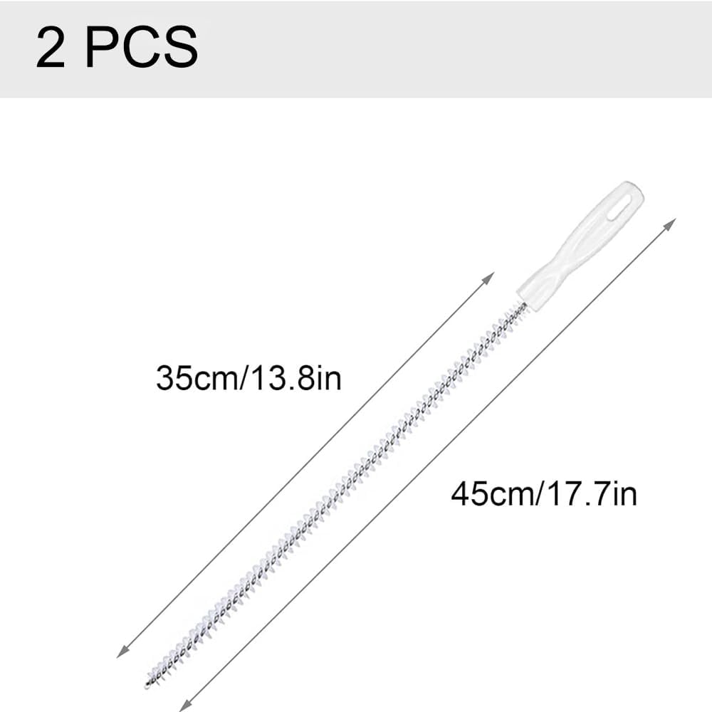 Flexible Drain Cleaner Brush, Bendable Shower Sink Long Pipe Cleaners Hair Clog Remover Cleaning Tool for Home Kitchen Sink, Bathroom Hair, Unclog Toilet, Dryer Vent, Sewer, Snake Tube