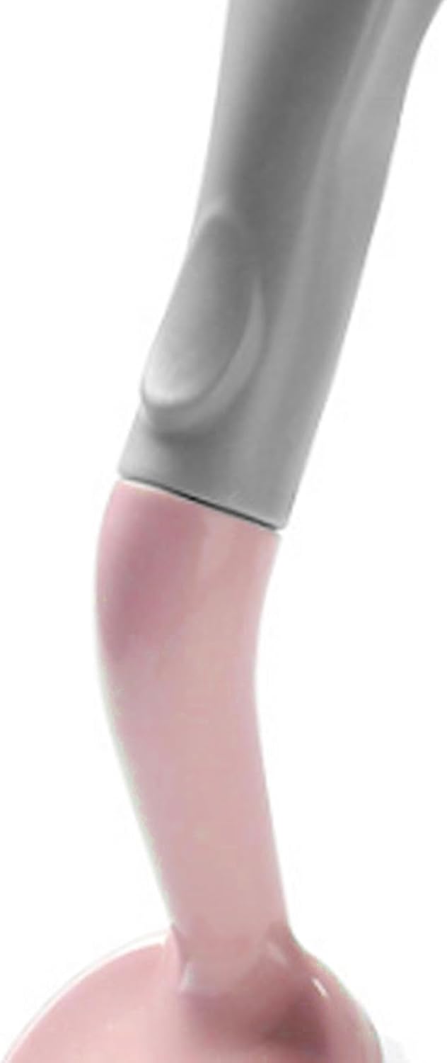 Tile Tub Scrubber Brush, Non Scratch Shower Scrubber Shower Cleaning Brush Long Handle Scrub Brush for Cleaning Bathtub Shower Bathroom, Pink