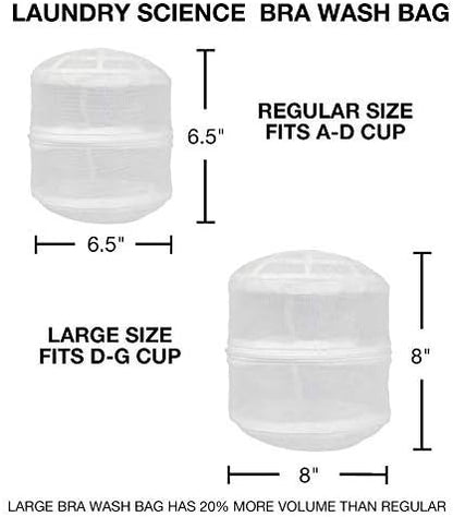 Premium Bra Wash Bag – Set of 3 Mesh Lingerie Laundry Bags for Delicates – Protects Bras, Underwear & Intimates in Washing Machine – Durable Zipper Closure – Regular Size