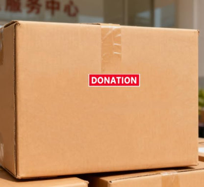 Donation Stickers,4X1 Inches Red Color-Coded Moving Labels,160 Pcs Per Pack