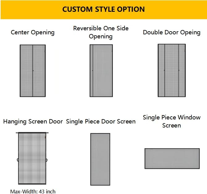 2PACK MAGZO Window&Door Screen Replacement Kit, 48''W x 99''L, with Retainer Spline (Total 65.6 FT) and Press-Fit Roller Tool, Scratch-Proof Polyester, Mesh Roll Repair for Patio, Pet Friendly, Grey
