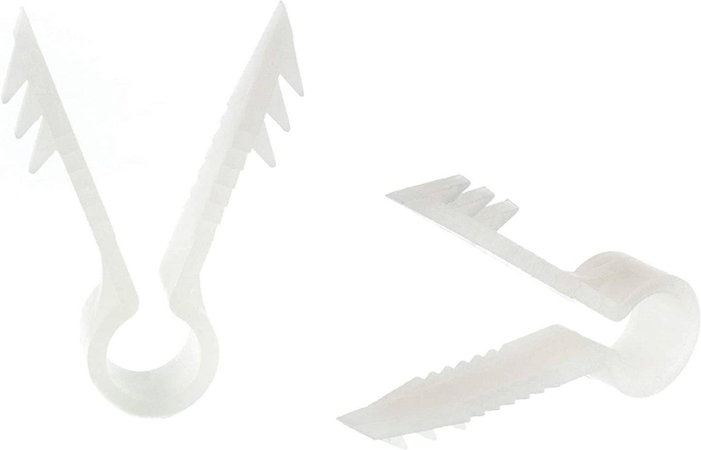 THE CIMPLE CO Ethernet and Coaxial Cable Clips for Stucco, Drywall, Brick, Concrete - Push-in Wall Anchors for Wires - Indoor/Outdoor Coax Cable Clips - Pack of 50, White