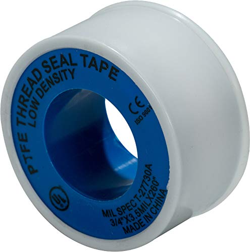 Weld-On 87720 Thread Seal Tape with PTFE, 1 inch by 520 inches, White